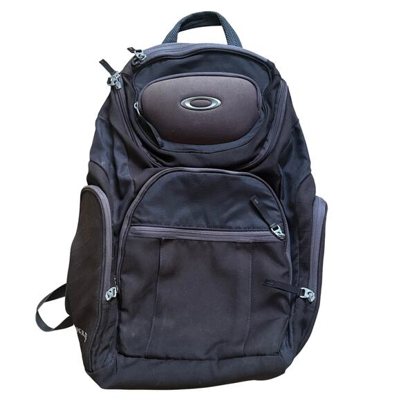 Oakley Backpack Laptop Holder Sunglasses Case Black Gray Multiple Compartments main image 9
